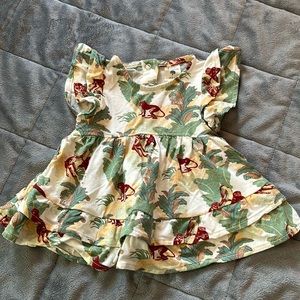 Kate Quinn monkey ruffle dress